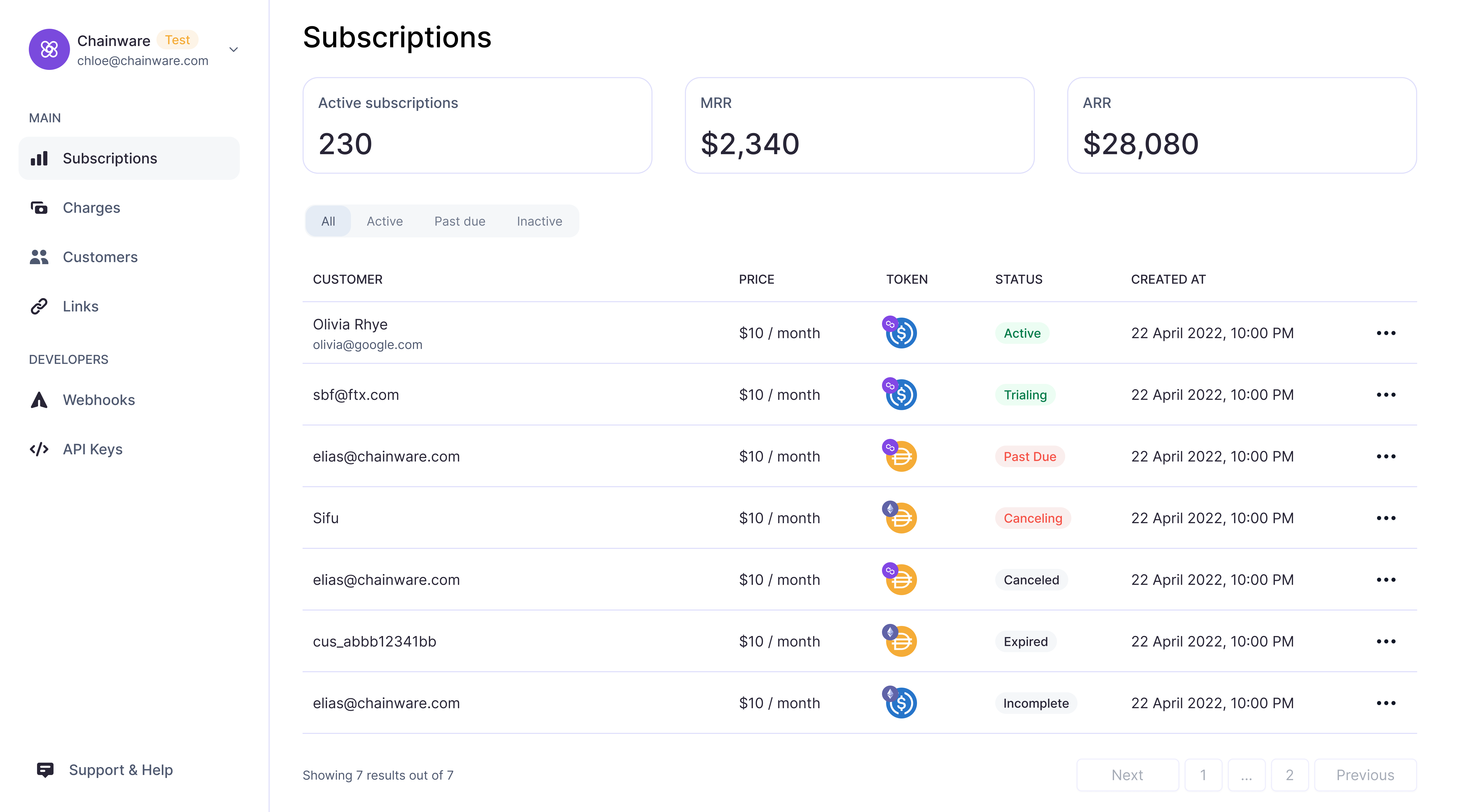 Diagonal Merchant Dashboard